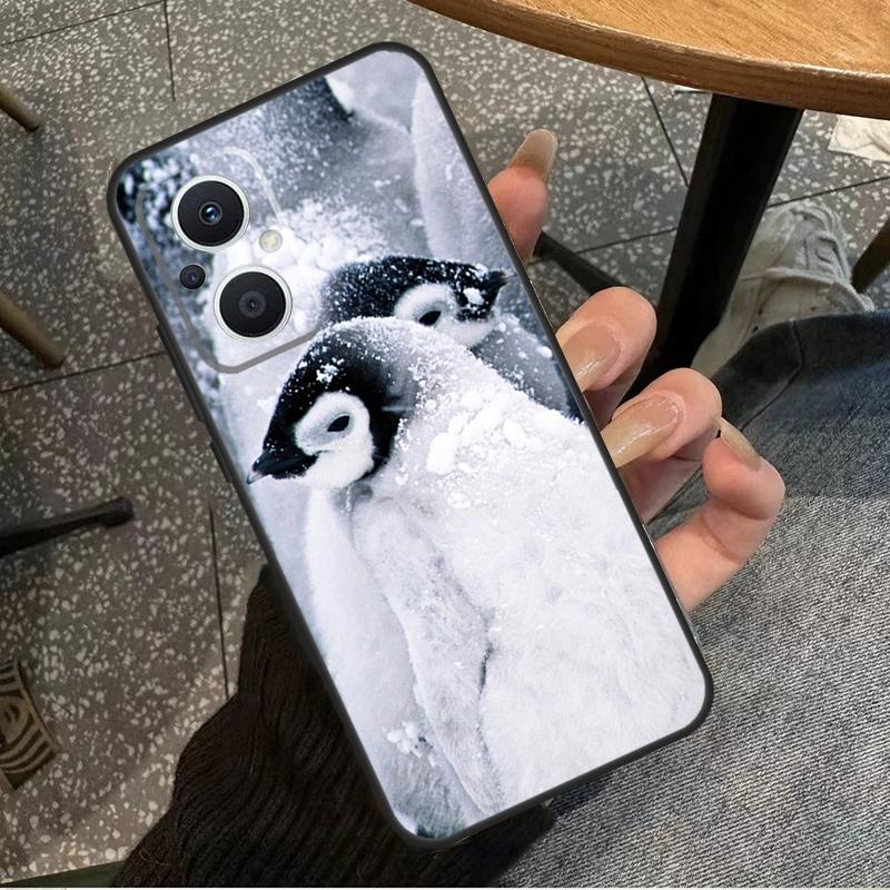 Penguin Snow Arctic Cute Animal For OPPO Reno 14F 13F 12F 11F 10 11 12 13 14 Pro 7 8 Lite 8T OPPO Find X5 X6 X8 X9 Pro Case