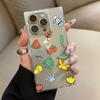 Clear Square Back Tube Case Protection For iPhone 16 ProMax 14 Pro Max 15 Plus 11 12 13 Anti-Oxygen,Hooded Mini Duck Pattern Casing