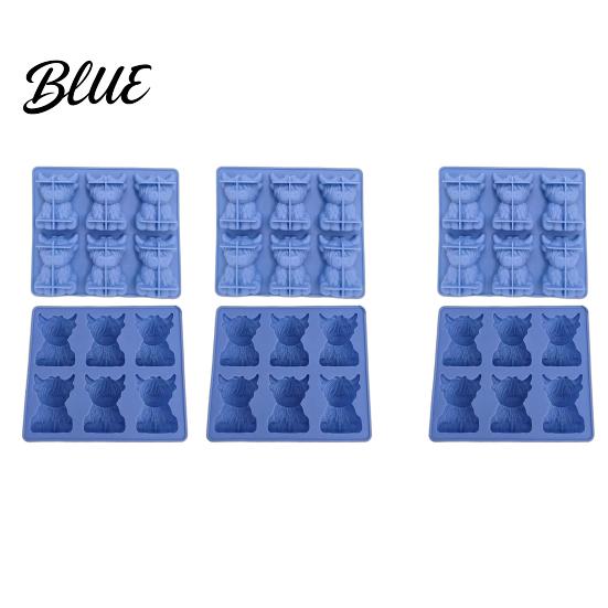Mini Glaçons Vache Moule à Glaçons Highland Plateau Flexible en Silicone de Qualité Alimentaire Démoulage Facile Réutilisable Fabricant Forme 3D pour Whisky Cocktails