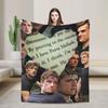 Hunger Games Peeta Mellark Blanket Cover Flannel Josh Hutcherson Lightweight Thin Throw Blanket for Sofa Couch Quilt Portable