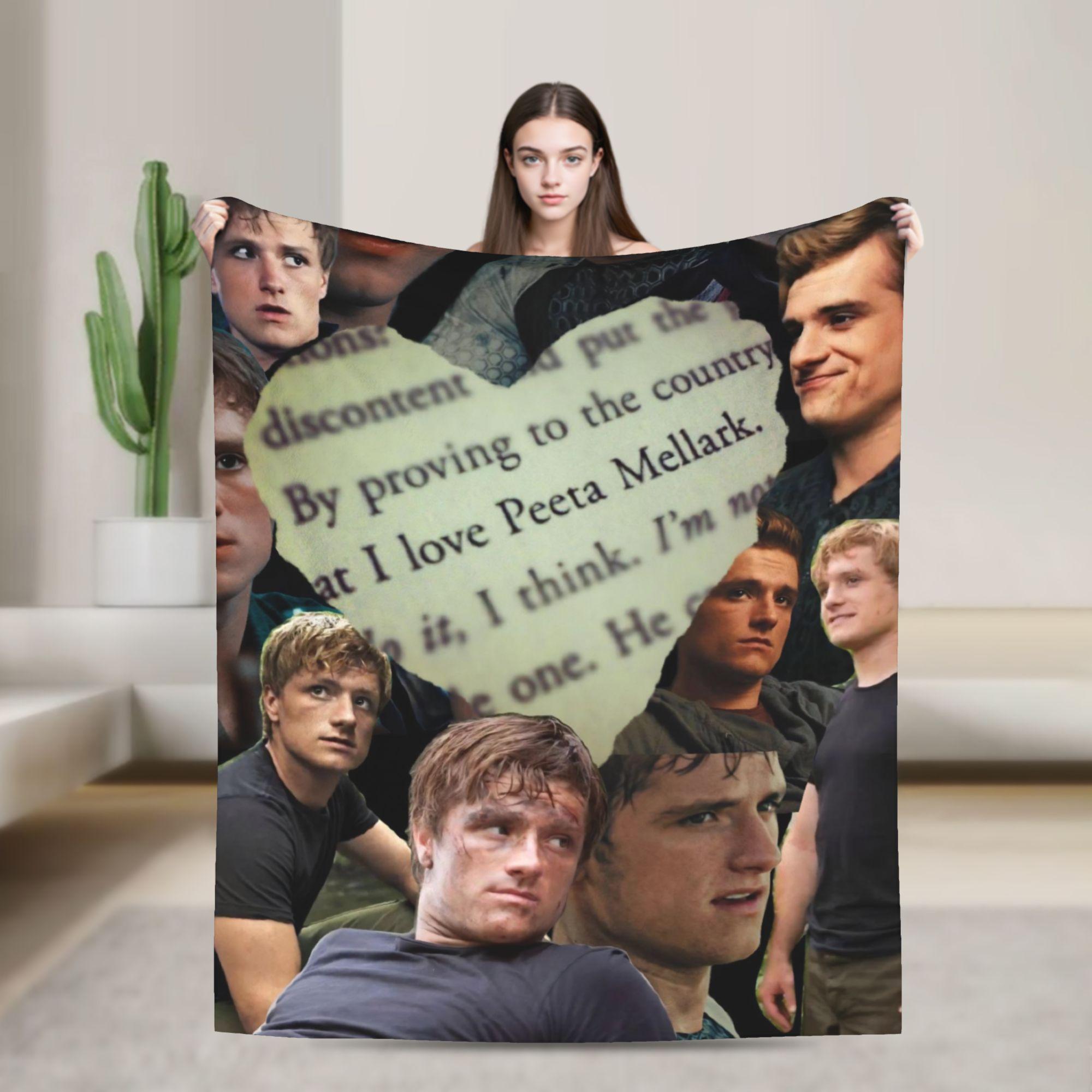 

Hunger Games Peeta Mellark Blanket Cover Flannel Josh Hutcherson Lightweight Thin Throw Blanket for Sofa Couch Quilt Portable 75x90cm