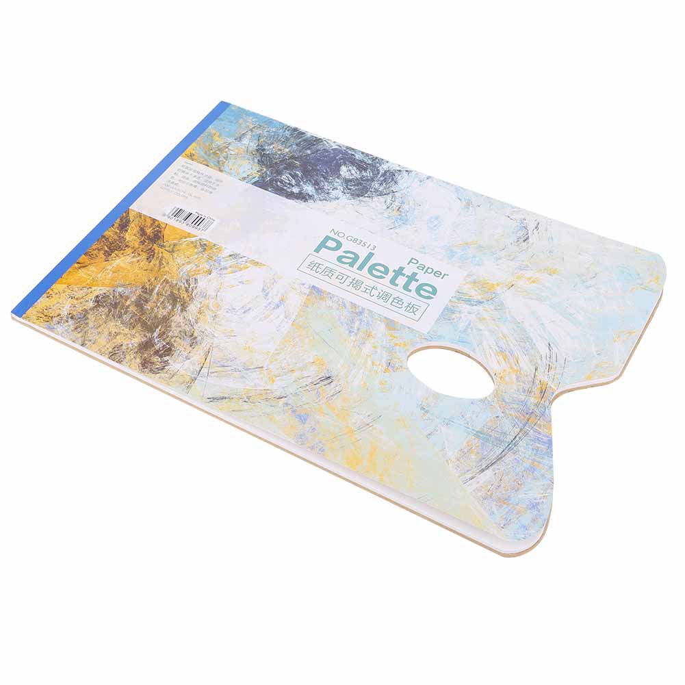 25 Sheets Disposable Palette Professional Gouache Oil Painting Palette Pad White Paper