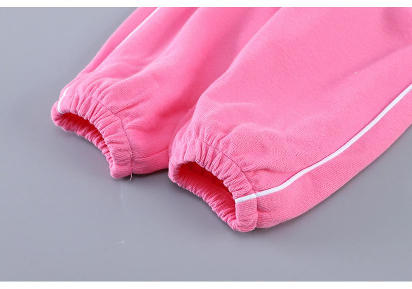 Girls' Korean Style Spring/Autumn Zipper Sweatshirt & Pants Two-Piece Set
