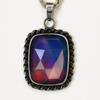 Natural Opal Pendant 35.6 ct Cushion Cut Sterling Silver October Birthstone for Gem Collections