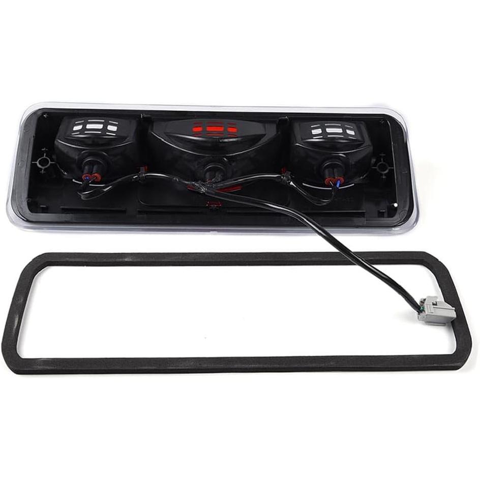 PIT66 3Rd Brake Light Compatible With 2004-2008 Ford F150 High Mount Center Rear Roof Third Cargo Light Parking Light Halogen Clear/Red Lens Tercera