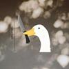 Funny Goose With Knife Car Sticker Cute Cartoon Waterproof Decal For Rearview Mirror, Helmet, Laptop