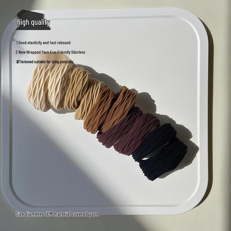 High Elasticity Durable Women's Ponytail Hair Tie In Thickened Seamless Rubber Band with Acrylic Box.