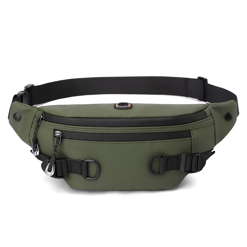 Men's Large Capacity Chest Bag Mobile Phone Bag Waist Bag Crossbody Bag