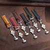 Vintage Calfskin Watch Strap 20mm 22mm 24mm Handmade Stitching Cowhide Watchband Stainless Steel Butterfly Clasp Bands with Box