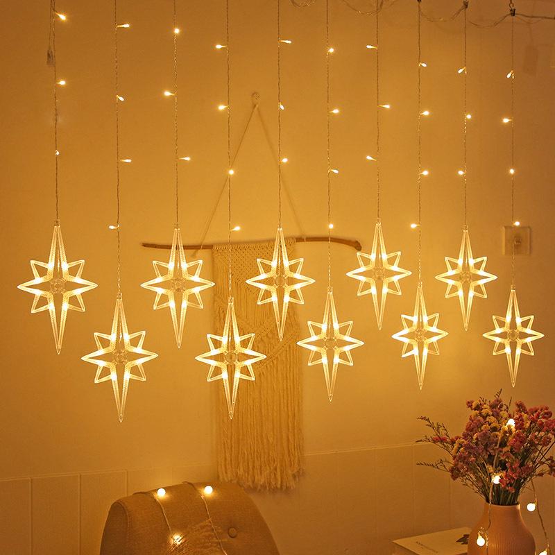Samsung LED Curtain String Lights - Stars & Moon Decoration for Festivals
