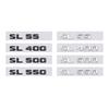 for mercedes benz SL class refit rear boot displacement number trunk label decal SL55 SL400 SL500 SL550 letter logo car stickers