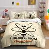 Atomic Symbol Graphic Tee Bedding Duvet Cover Set Duvet Cover Pillowcases (1*Duvet Cover 2*Pillowcases, Without Duvet Insert)