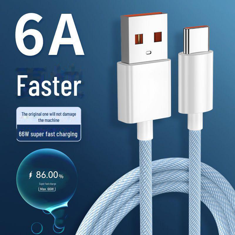 High-Quality Braided Data Cable for Apple 15PD20W & Huawei/Xiaomi 66W Fast Charging