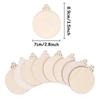 1/10pcs Double-Sided Christmas Ornaments Home Decor Blank DIY Pedants Santa Claus Snowman Xmas Tree Hanging Party Supply