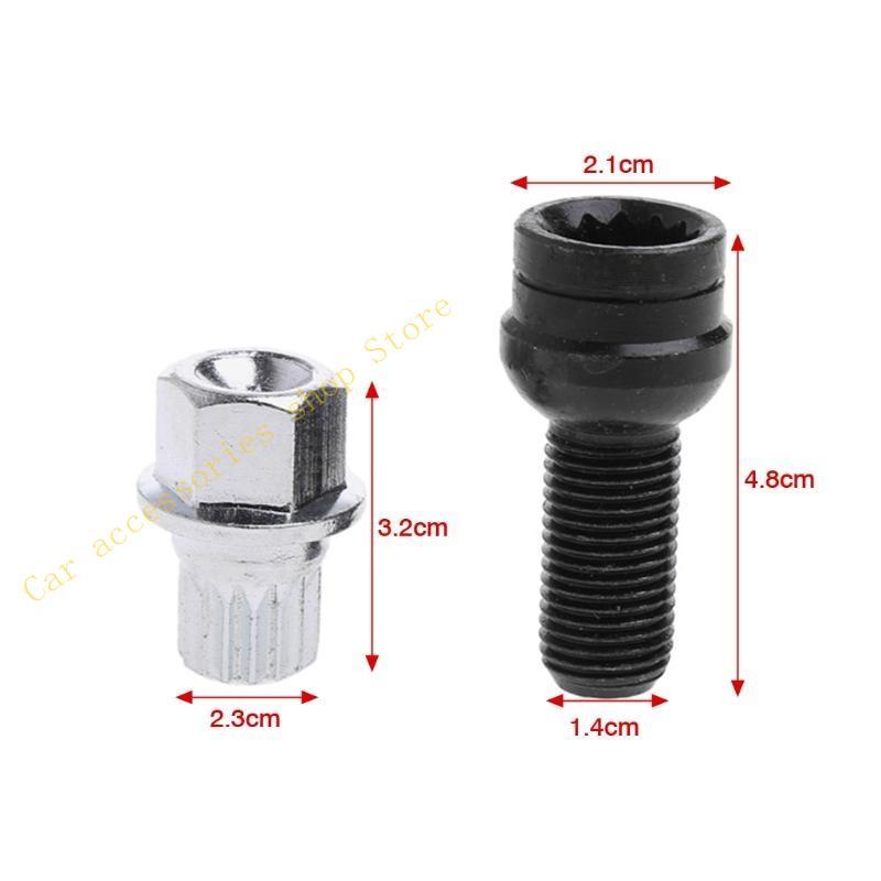 T21E Universal Vehicle Wheel Anti-theft Screw Auto Locking Security Lug Bolt