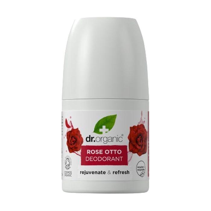 Déodorant Roll On - DR. ORGANIC - Rose Otto - 50ml - Sans alcool