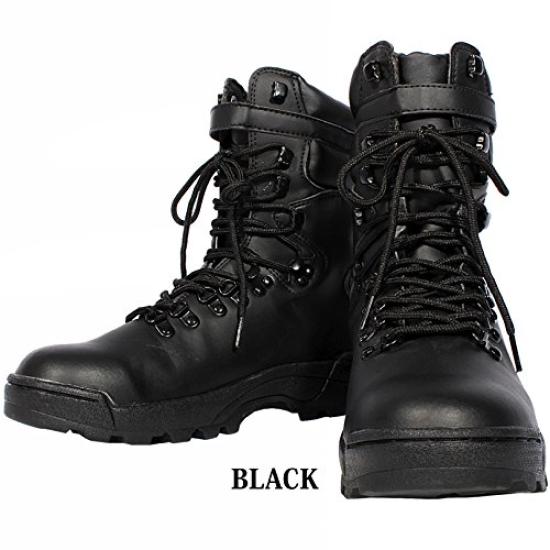 Eight 8 US Military Combat PU Tactical Military Size (eight) Boots, Leather, Boots, 10, Approx. 28.0cm