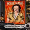 Personalized Wall Tapestry,Harry Styles Custom Printed Name, Fabric Wall Art For Indoor Room Backdrop