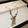 Love Pendant Necklace Internet Celebrity Fashion Versatile Sweater Chain High Sense Jewelry