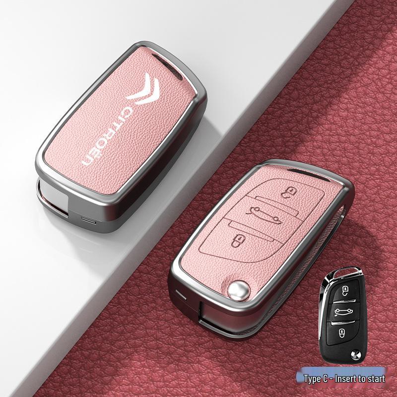 Car Key Cover & Buckle for Citroen C3XR, C4L, Tianyi, C5, C4 Sega, Elysee, C6 Models