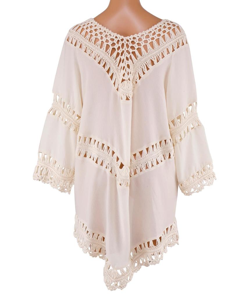 Swimwear Single Crochet Parts Beige [Sanai Paradise] Top, Amphibious, Haori, 55-53-3-1644, Women's,