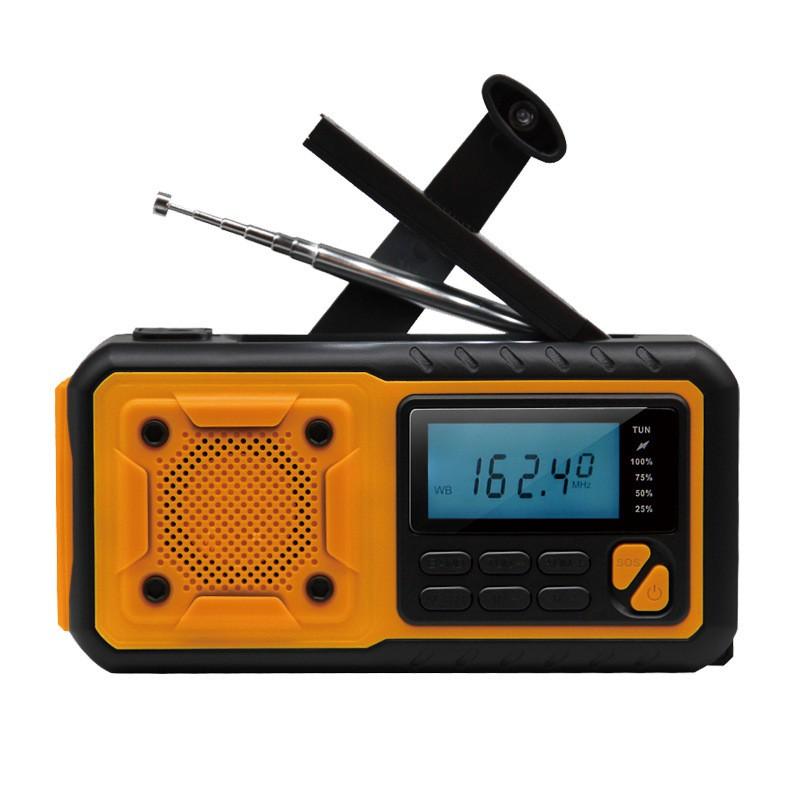 4000mAh Hand Crank Emergency Solar Radio AM/FM Radio Flashlight Charger Portable