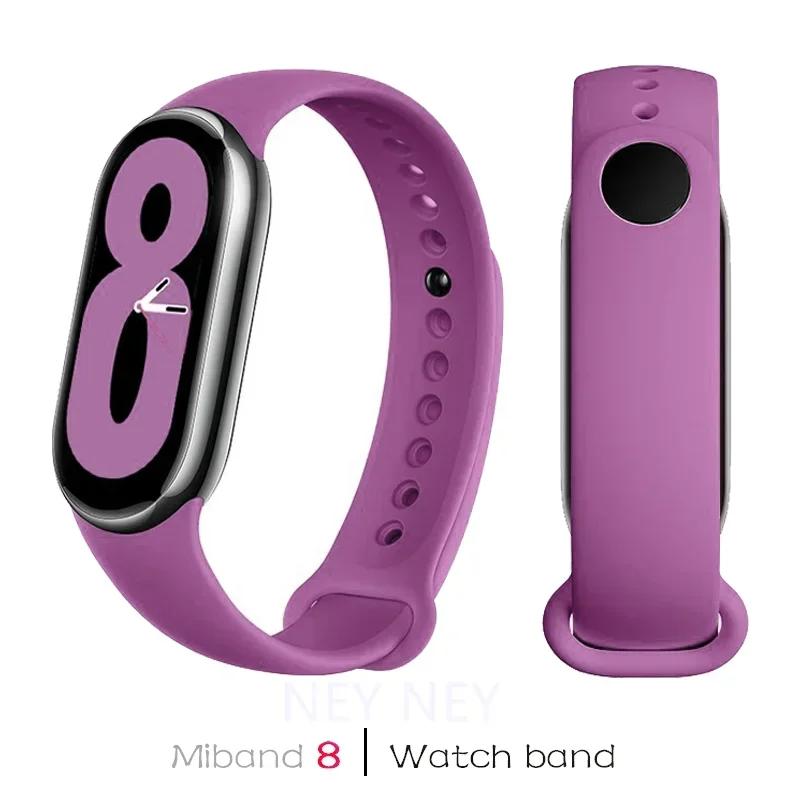 Silikonarmband für Xiaomi Mi Band 9 8 Armband NFC Sport Gummi Smart Armband Armband pulseira correa Xiaomi 8 9 Zubehör