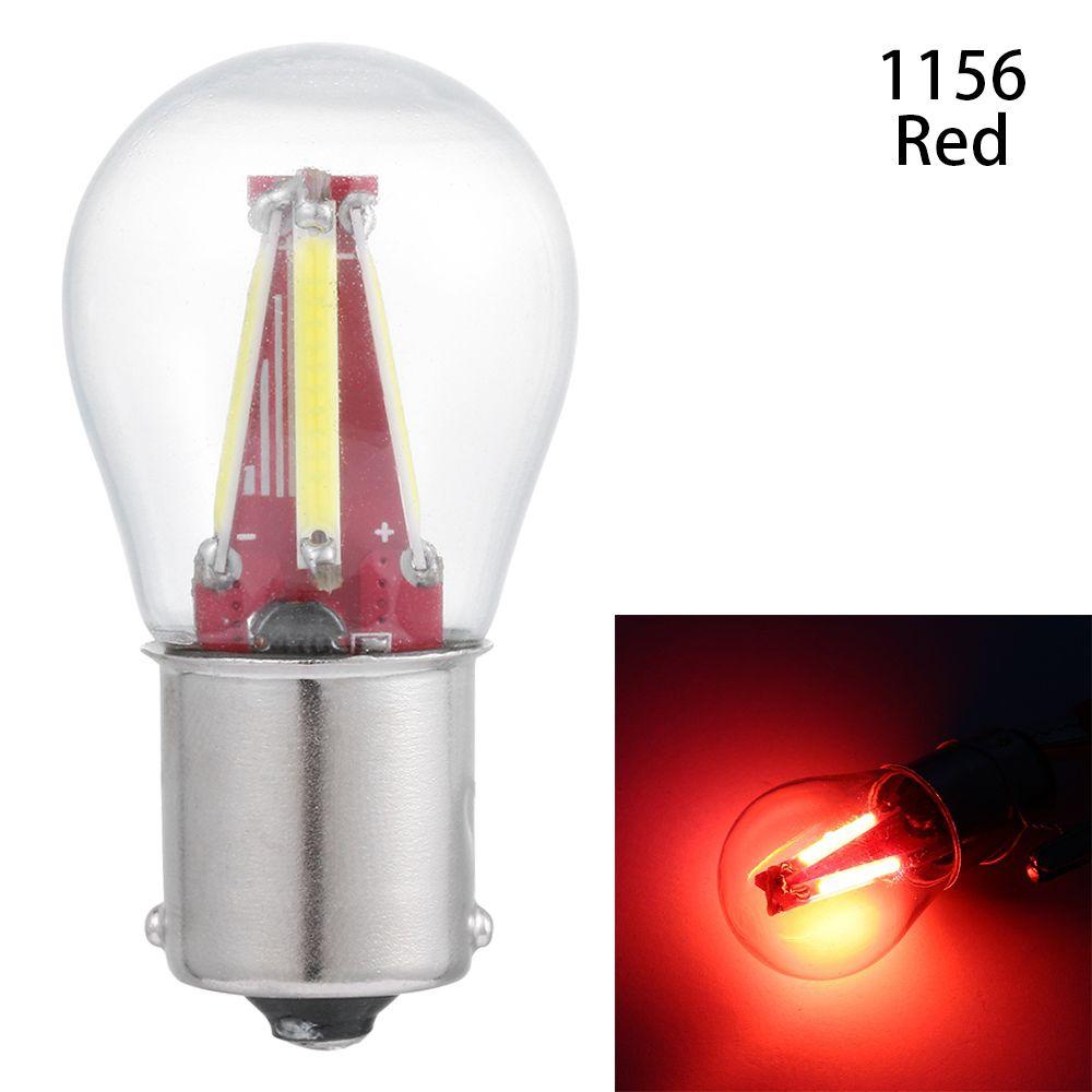 DC12V 1156 BA15S P21W 1157 BAY15D 21/5W Signal Light Reverse Lamp 4 Filament Car LED COB Bulb 1156 красный