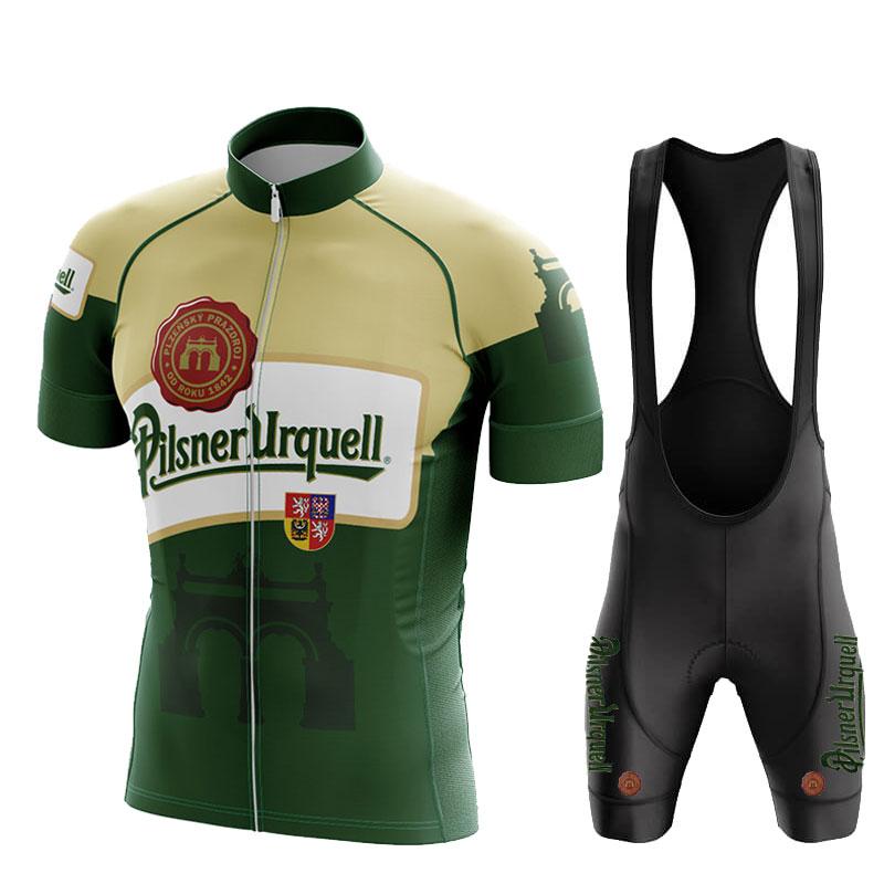 Completo Traspirante Estivo da Ciclismo 2026 Verde a Strisce Piccole Abbigliamento da Bici per Uomo Manica Corta Asciugatura Rapida Maglia da Ciclismo Tuta da Ciclismo da Uomo