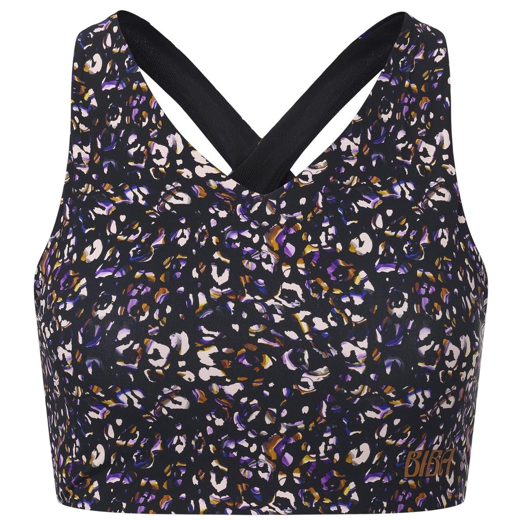 Biba Womens/Ladies Move Leopard Print V Neck Sports Bra