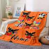 Bing Bunny And Friends Balloons Flannel Blanket With Customizable Name Soft And Comfortable Shawl Blanket For All Seasons Suitable For Home Travel