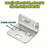 28pcs Set (8pcs Corner Braces And 20pcs Screws) | Thickened Metal Fixing Buckle 2-In-1 Connector | Furniture Connecting Bracket,