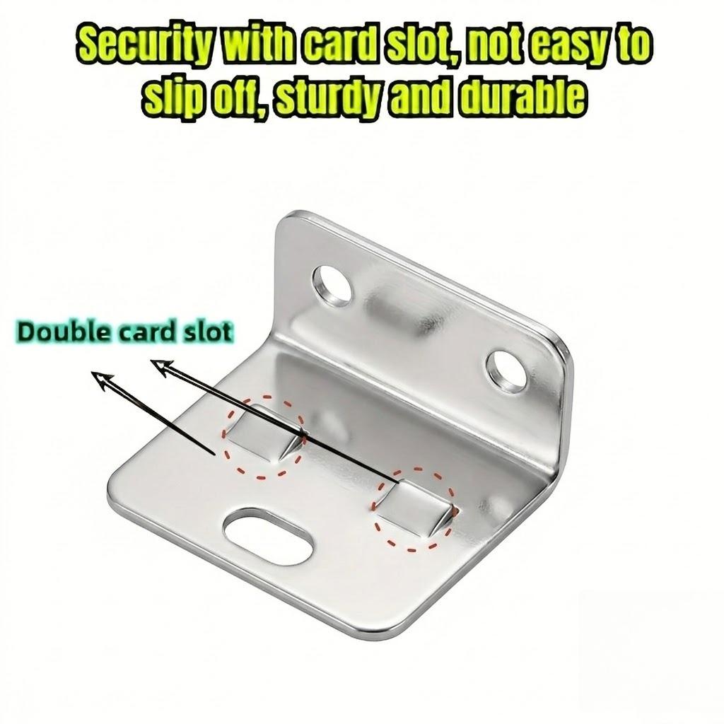 28pcs Set (8pcs Corner Braces And 20pcs Screws) | Thickened Metal Fixing Buckle 2-In-1 Connector | Furniture Connecting Bracket,