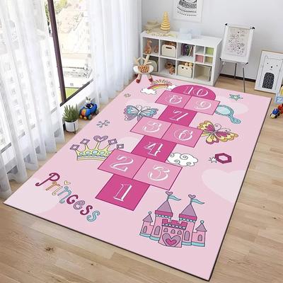 Hüpfspiel Indoor Cartoon Eltern-Kind Spiel Dekoration Teppich Schlafzimmer Bettseite Kinder Zahlenspiel Zimmerdekoration Fußmatte