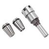 3Pcs Collet Chuck Milling Cutter (6.5mm+13mm) + Extension Rod 12 Shank CNC Lathe Tool