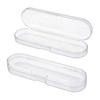 Pack Of 2 Transparent Storage Boxes For Pens Makeup Accessories Easy To Carry Cosmetics Storage Container