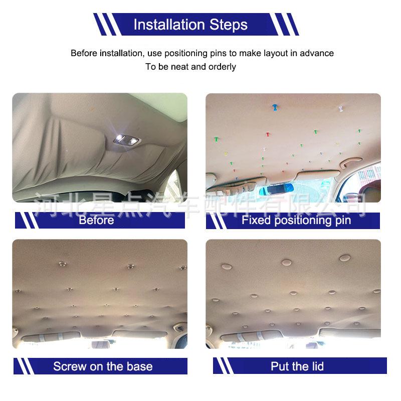 Auto Dachhimmel Stoff Reparatur Clip & Schrauben Set