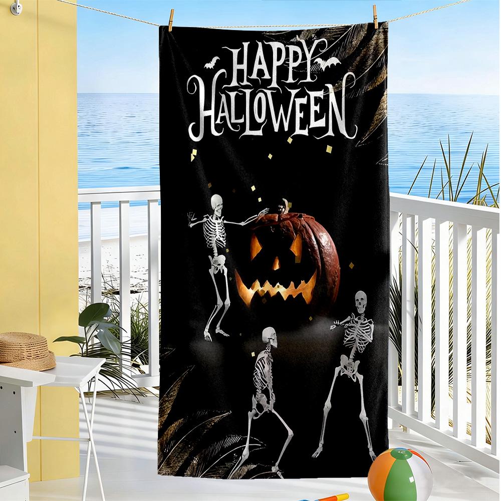 Halloween Strandtuch Super Weich Mikrofaser Schnelltrocknend Bequem Leicht
