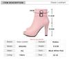 Fashion Fashion Women Platform Ankle Boots Sexy Peep Toe High Heel Boots Pumps Female Buckle Zipper Summer Boots Black White Pink 32-43