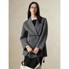Jiu Zi Anna Kou Women's Wool Blend Mid-Length Coat