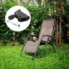 Black Folding Lounge Chair Accessories Plastic 90*84mm/3.55*3.31" Plastic Metal Pull Tab Activity Lock Folding Lounge Chair