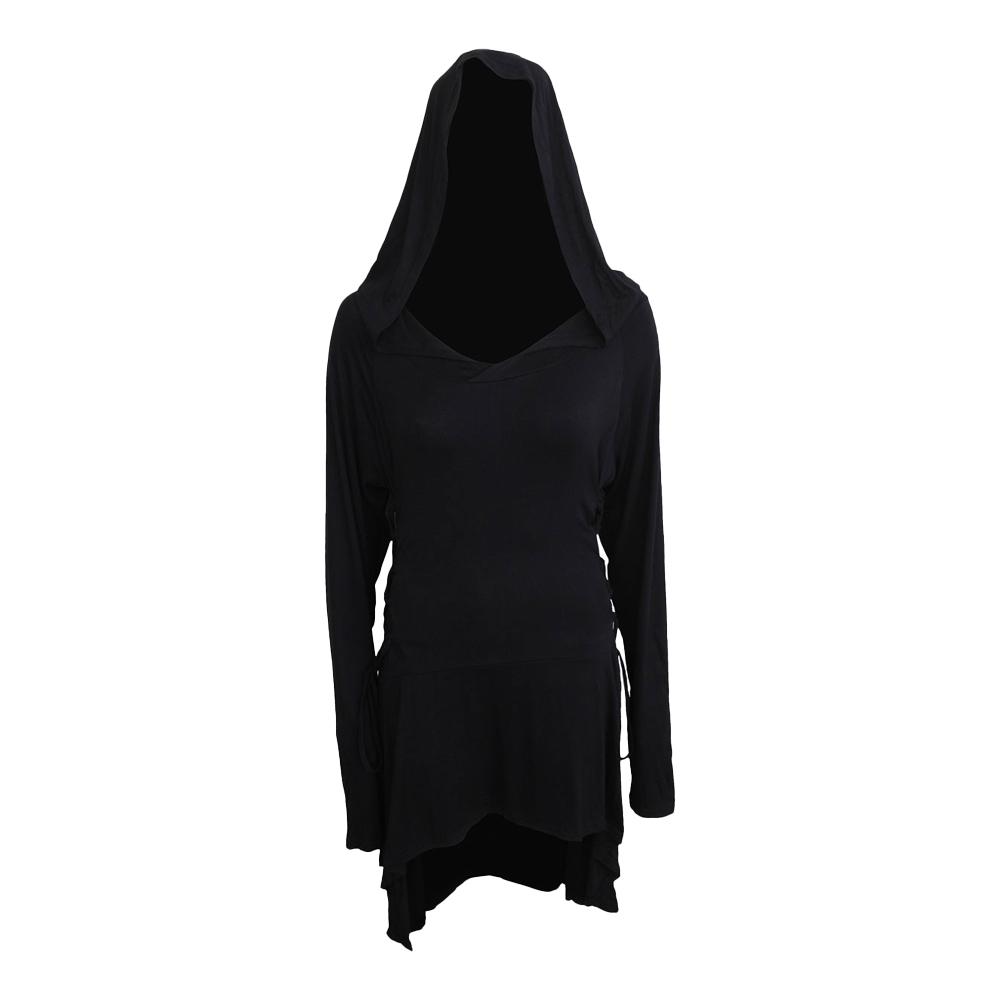 Spiral Direct Womens/Ladies Plain Hooded T-Shirt Dress