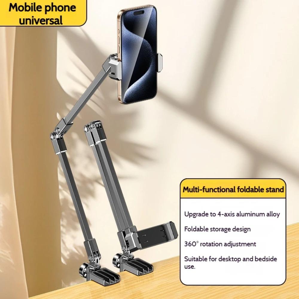 Adjustable Tablet Stand 360-degree Rotation 3 Sections Arms Bedside Phone Holder for 5-12Inch Phone Ipad Pro Mini for Xiaomi 1