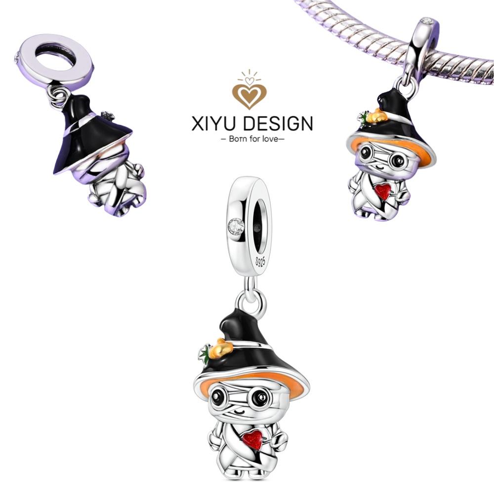 Halloween Anhänger Kupfer Pokerkarte Anhänger Perlen Schwarz Pik 10-A Royal Flush Rot Herz 10-A Anhänger für Armband Damenschmuck