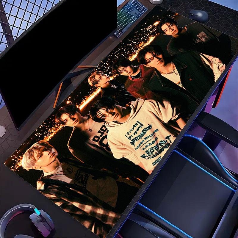 ENHYPEN Mouse Pad, Large Gaming Desk Mat, Non-slip XXL Mousepad for Laptop & Tablet, Mini PC Playmat with Stitched Edges