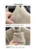 Men's Thick Coral Fleece Half-Zip Stand Collar Hoodie - Autumn/Winter Style, Solid Color, Fashionable