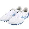 Mizuno Morelia Neo 4 Pohodlné AG (Gumové krátké cvočky) Fotbalové boty z klokaní kůže s tlumením nárazů Pánské fotbalové boty Bílé Modré P1GA243525