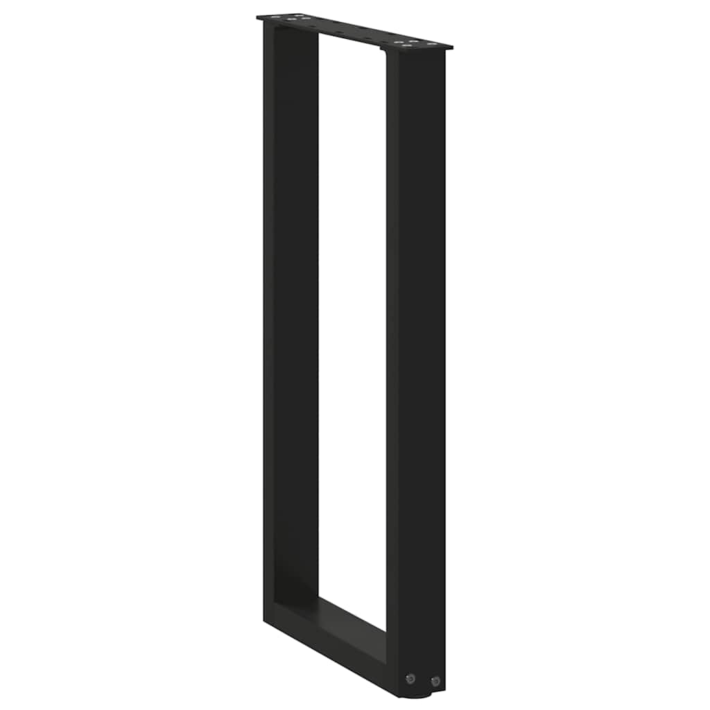 Coffee Table Legs, 2 Pcs., Black, 38X(72-73) Cm, Steel