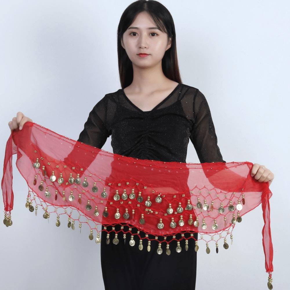 Waist chain three-layer belt hip scarf waist scarf Indian dance