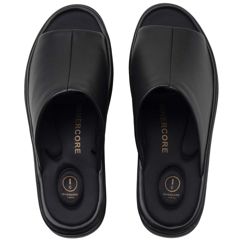 INNERCORE Size Slippers, Black, 26-27cm